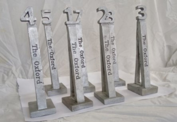 oxford table numbers